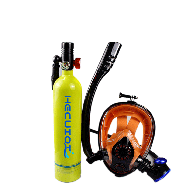 Freediving Mask Set - 미니 1L스쿠버 다이빙 탱크 세트, 스쿠버