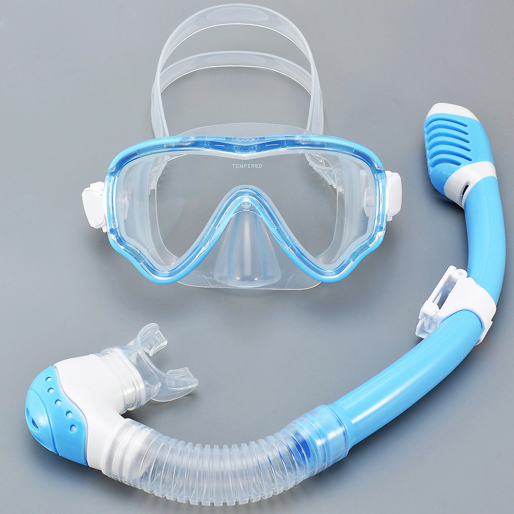 Freediving Mask Set - 어린이 다이빙 마스크 스노클 세트 수영