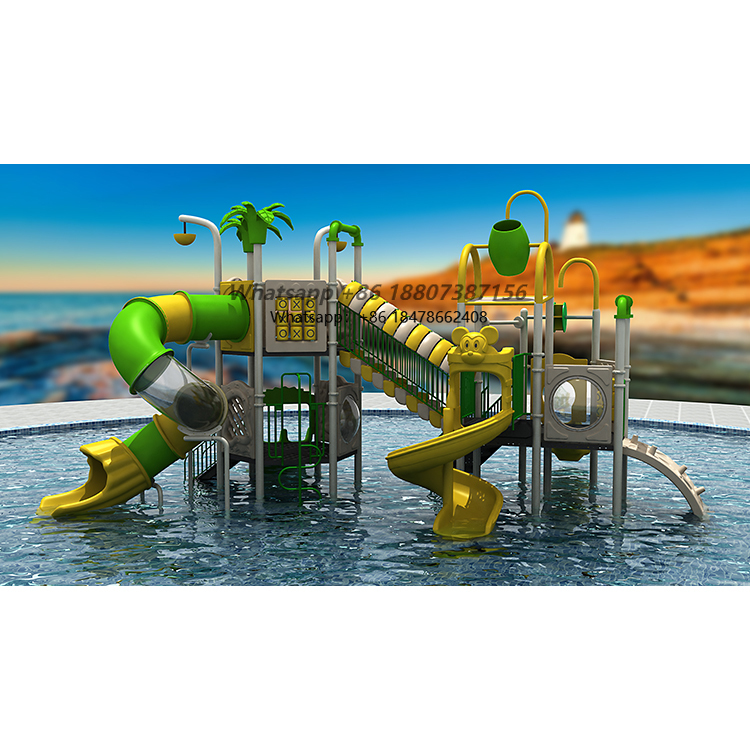 Aquatic Zone - 해변 스타일 워터 슬라이드 어린이 물놀이
