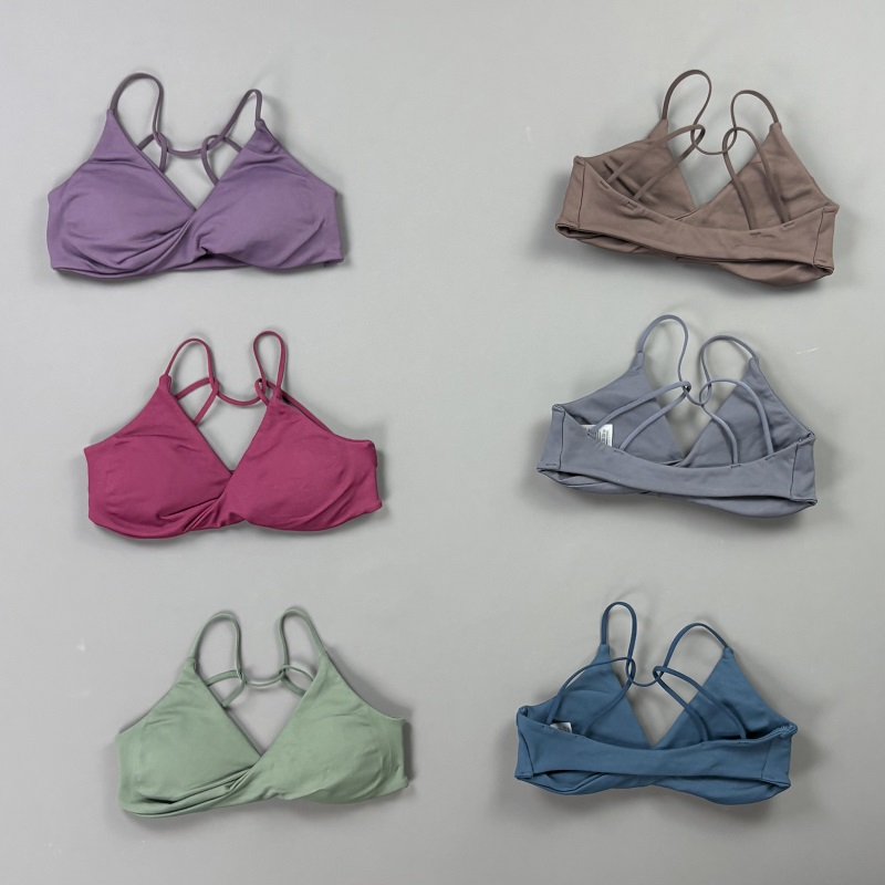 Aquatic Sports Bra - 비전 여성 스포츠 브라 V넥 트위스트