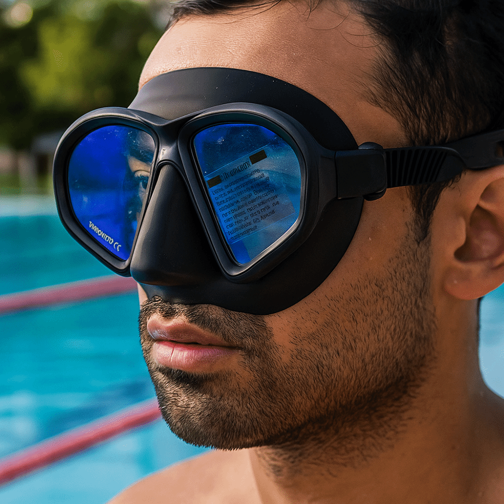 Freediving Mask Set - 강화유리 프리다이빙 마스크 접이식 스노클 J타입