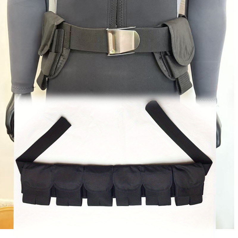 Dive Weight Belt - 스쿠버 다이빙 6포켓 버클형 웨이트 벨트는