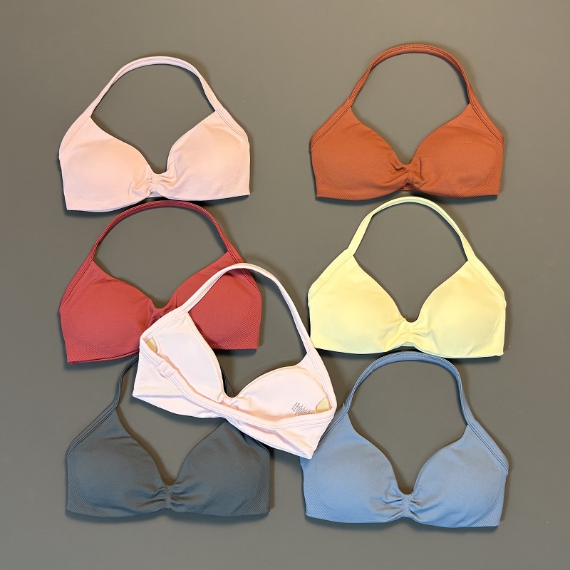 Aquatic Sports Bra - HISTELLO 스포츠 브라 심리스 요가 속옷