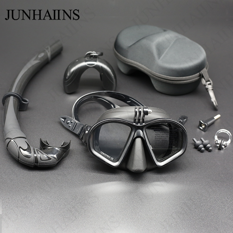 Freediving Mask Set - 습식 저용량 다이빙 마스크 강화유리 프리다이빙