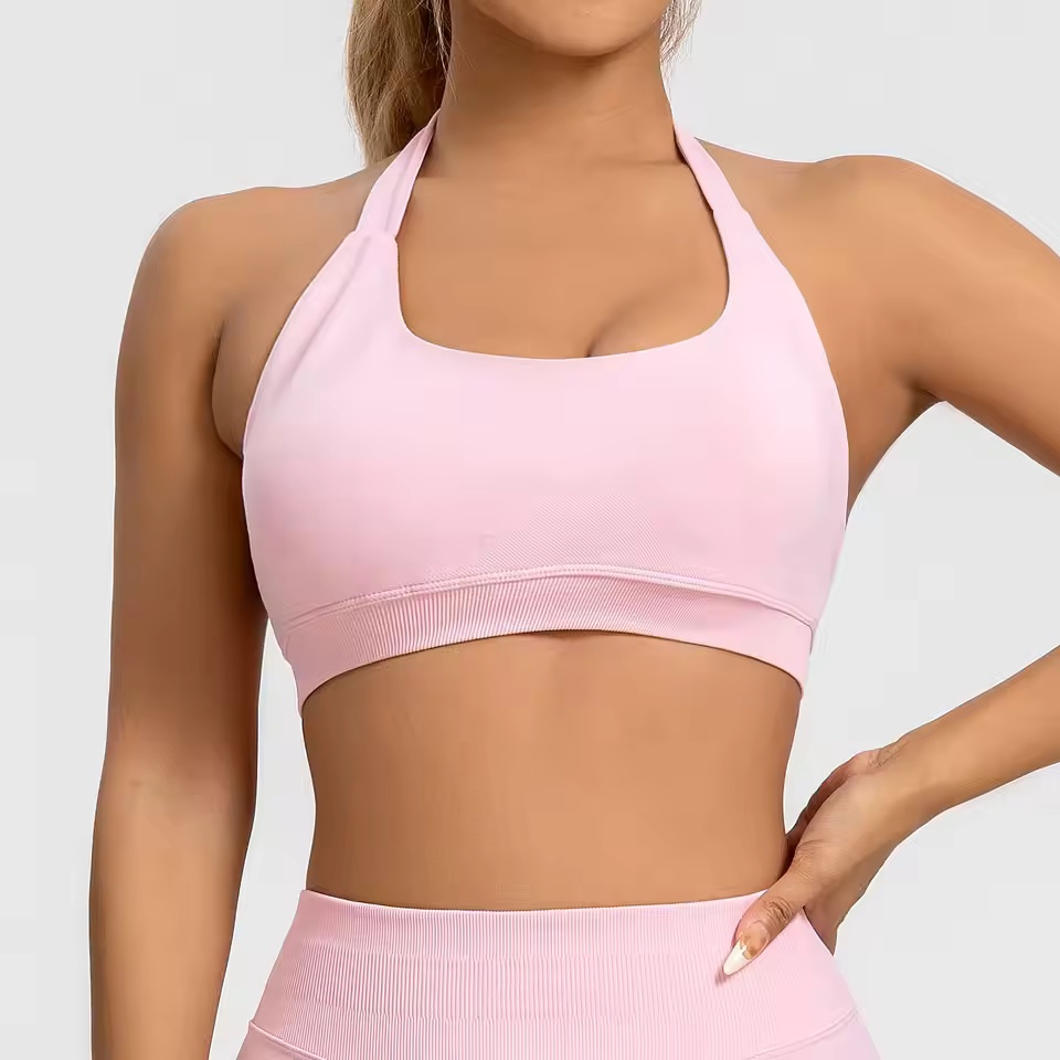 스포츠 브라 여성용 심리스 홀터탑 하이 서포트 푸쉬업  - Aquatic Sports Bra 리뷰 및 가격