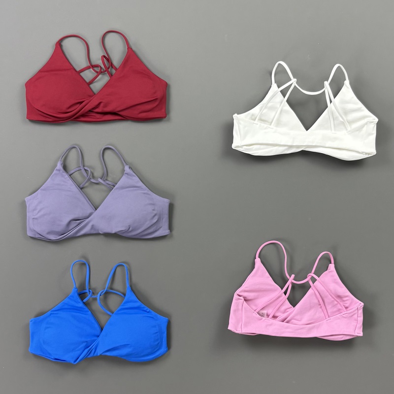 비전 여성 스포츠 브라 V넥 트위스트 프론트 얇은 스트 - Aquatic Sports Bra 리뷰 및 가격