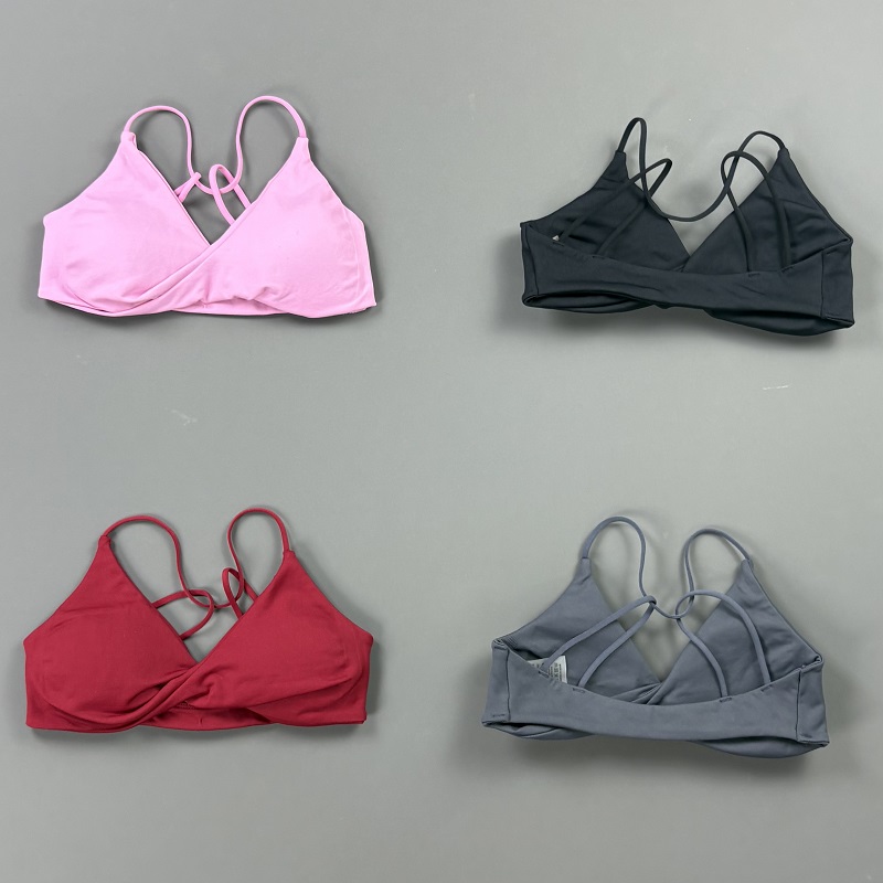 비전 여성 스포츠 브라 V넥 트위스트 프론트 얇은 스트 - Aquatic Sports Bra 리뷰 및 가격