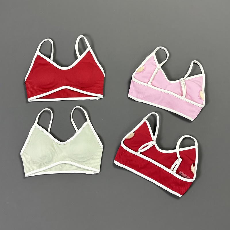 여성용 콘트라스트라인 요가 브라 V넥 화이트 엣지 얇은 - Aquatic Sports Bra 리뷰 및 가격