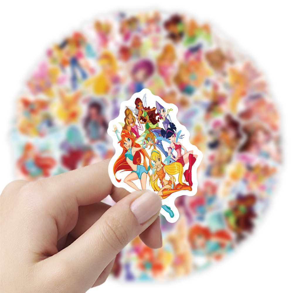 10/30/60PCS Winx 클럽 만화 스티커 재미  - Aqua Sports Club 리뷰 및 가격